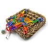 Lovebird Finch Canary Budgie Cage Perch Stand Swing Climbing Mat Straw Straw Mat Ladder Hammock Toy for Bird high quality
