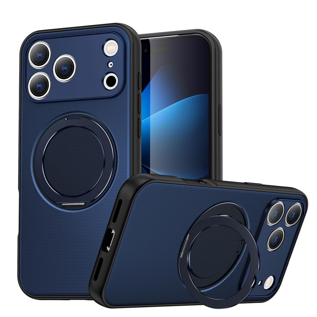 Case For 17 11 12 13 14 15 16 Pro Max Plus 16e 17Air Fundas 360° Rotate Magnetic Ring Holder For Magsafe Armor Cover