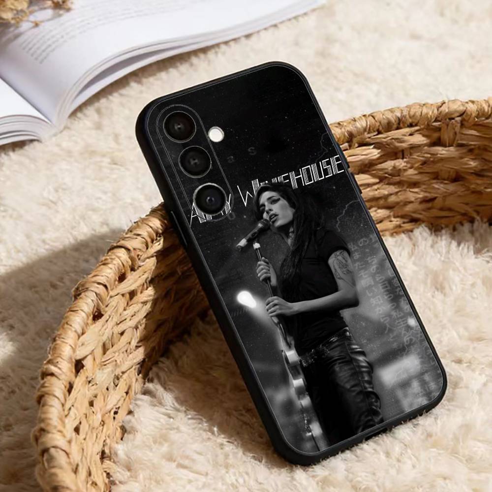 Amy Winehouse Back to Black Phone Case For Samsung Galaxy A20,21s,22,31,32,52,53,72,73,80,91 Soft Black Shell