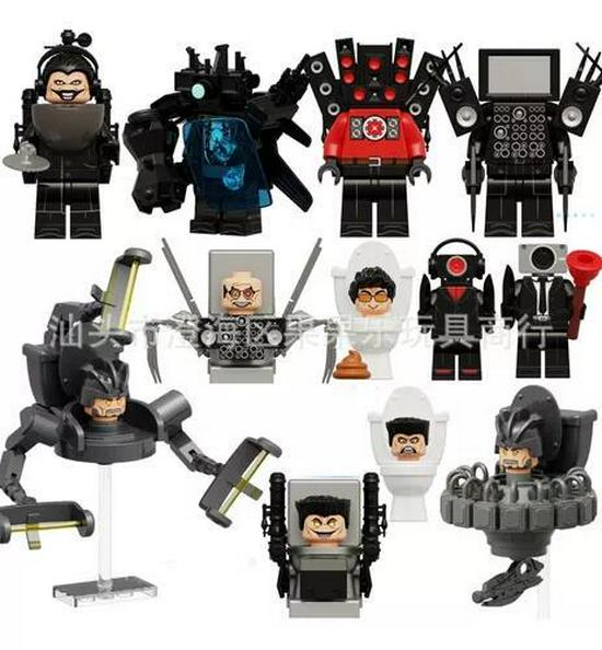 

Набор минифигурок Туалетный Человек и Человек-Монитор - Титан Динамик и ТВ Человек Конструктор Игрушка