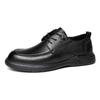 2025 men's leather shoes high-end leather cowhide British style men's shoes first layer cowhide business dress wedding derby shoes