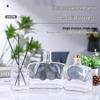 Transparent Rattan Aroma Diffuser Bottle - Small Glass Home Decor