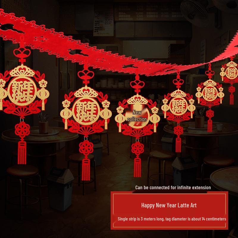 New Year Fu Character Garland