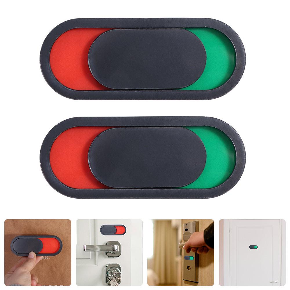 

Slider Open Toilet Door Vacant Occupied Signboard Acrylic Bathroom Indicator Toilet 10cm