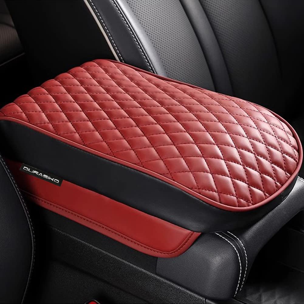 

DURASIKO Car Armrest Console Box Center Console PU Easy to Reduces Ideal for Long Interior Car Accessories Cushion, Pad, Cover, Leather, Breathable,