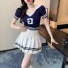 High-waisted A-word Women Pleated Skirt Elastic Waist Thin Slim Shorts Inside Anti-glare Spring Summer