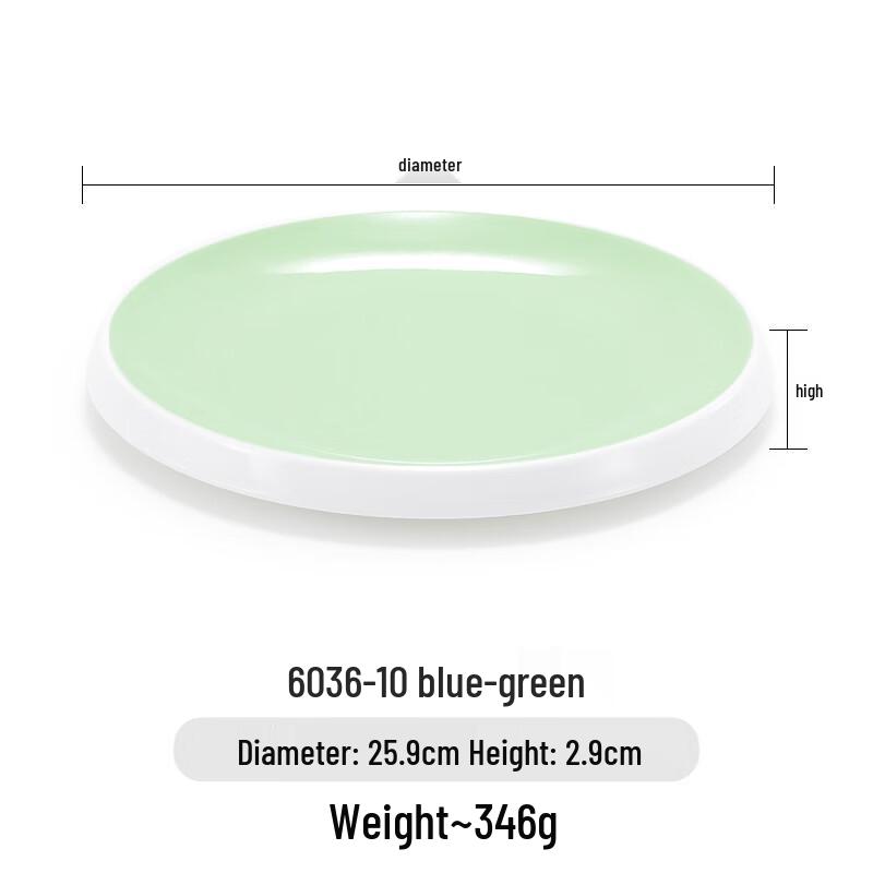 Commercial Melamine Round Concave Dinner Plate