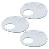 Plastic Paint Tray 3D Printed Finger Palette with Hand Grip Easy To Clean Portable Painting Palette for Kids Artists Watercolor Acrylic Pigment Use
