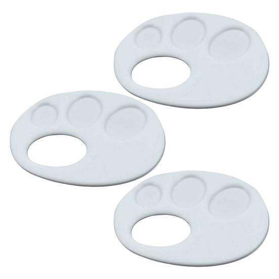 Plastic Paint Tray 3D Printed Finger Palette with Hand Grip Easy To Clean Portable Painting Palette for Kids Artists Watercolor Acrylic Pigment Use