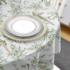 Spring Eucalyptus Leaves Round Tablecloth Waterproof Table Cover For Wedding Party Decoration Dining Table Cover