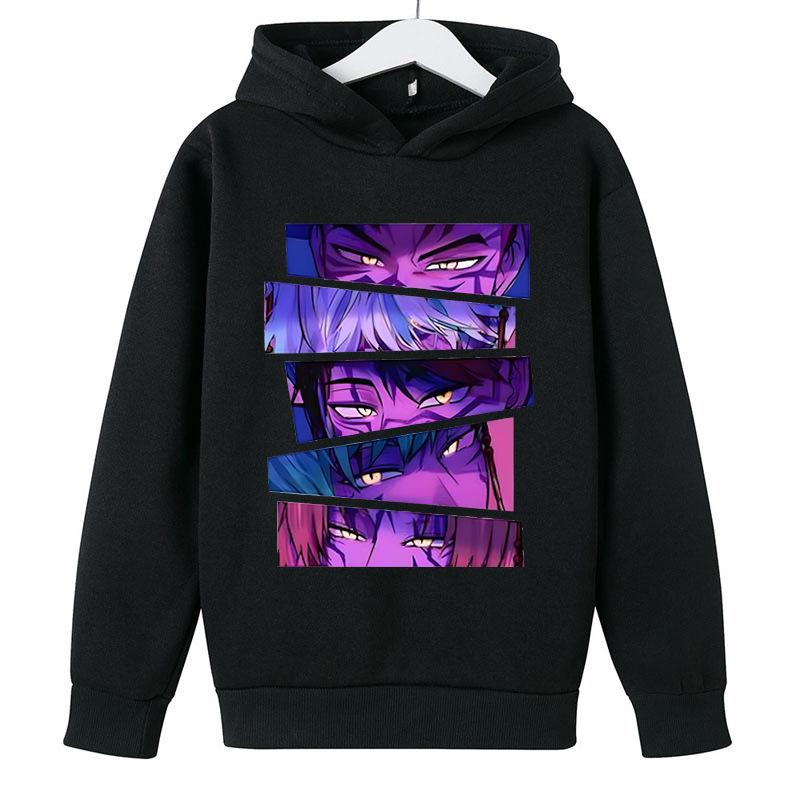 Kids Hoodies & Sweatshirts Kpop Witch Hunting Team Printed Children's Cartoon Hoodie Fashion Casual Warm Hoodies