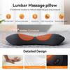 3-in-1 Electric Lumbar Support Pillow with Heat,Vibration &Traction,Waist Relief Waist Support Back Pillow Waist Protection Pad
