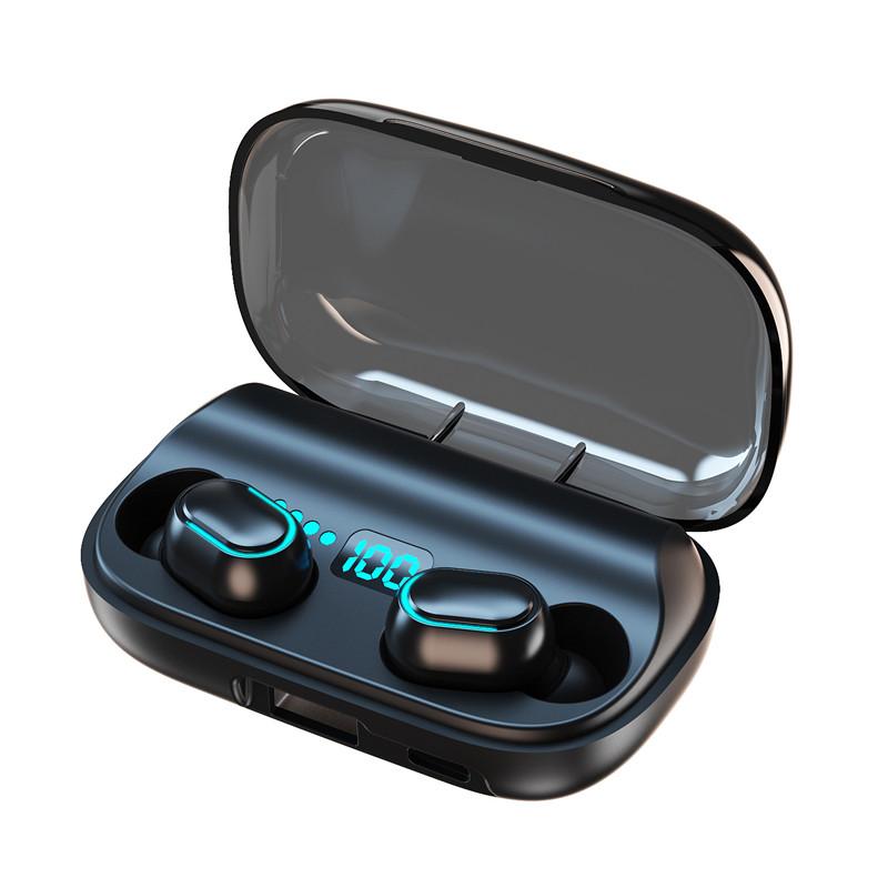 New TWS Bluetooth headset V5.0 wireless headset headset waterproof sports  wireless headset earbuds with charging box microphone acquista in modo  economico — spedizione gratuita, recensioni reali con foto — Joom