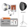 MiouTu 800W Dual Color Temp Retro Cowhide Photography & Live Stream Fill Light