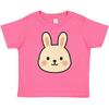 Inktastic Niedliches Hasengesicht Baby T-Shirt Kaninchen Kleinkind T-Shirts Duschkleidung