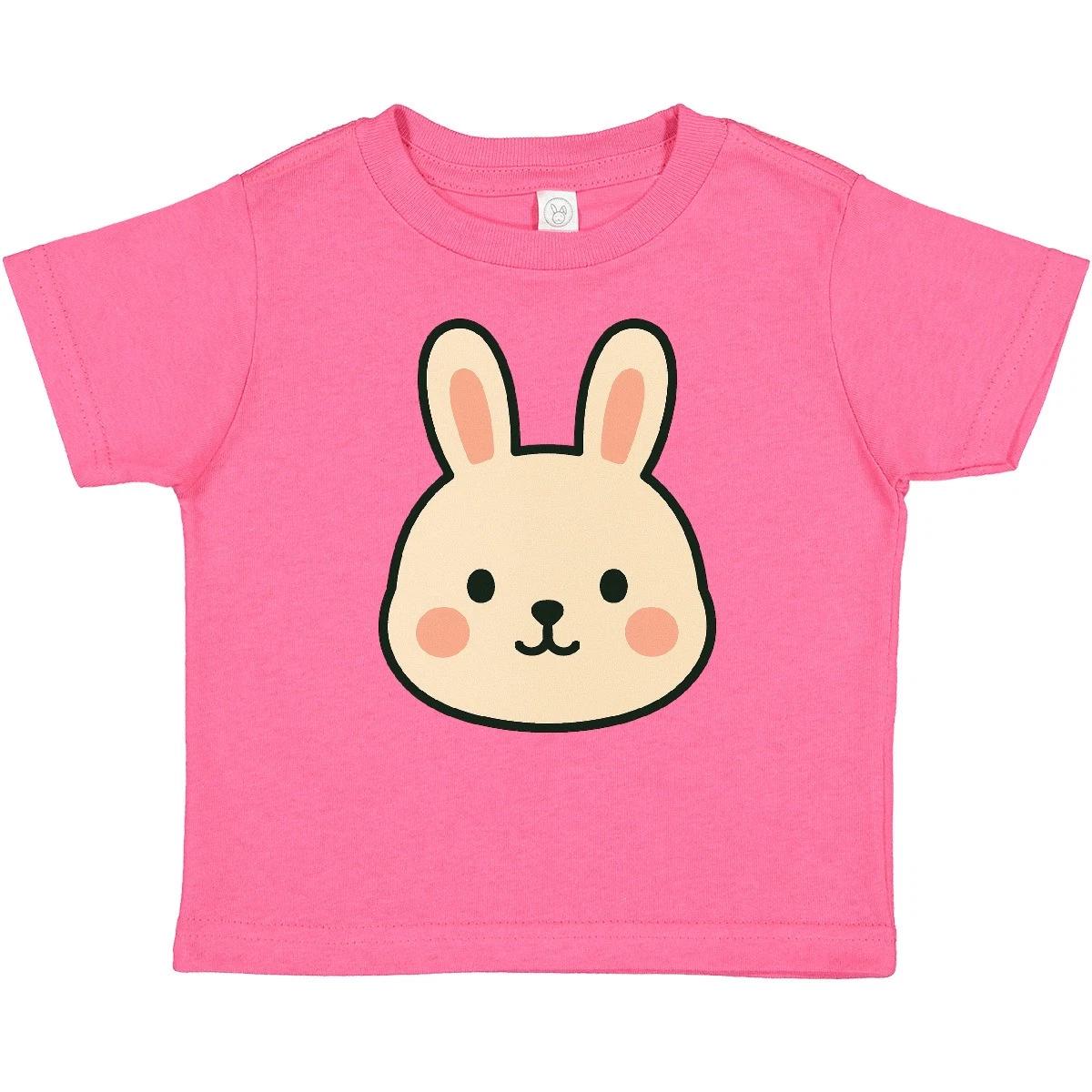 Inktastic Cute Bunny Face Baby T-Shirt Rabbit Infant Tees Shower Clothing 140