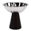 Serving Dessert Bowl Stainless Steel Multifunctional Wooden Base Yogurt Snack Candy Cup for Hotel Home