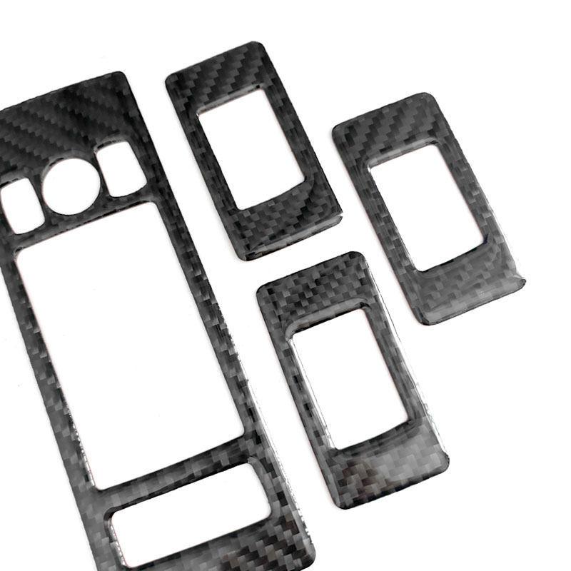 For Land Rover Range Rover Sport 2014-2017 Car Interior Door Window Lift Control Panel Button Frame Cover Soft Carbon Fiber Trim