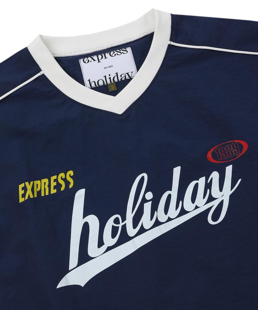 EXPRESSHOLIDAY Authentic Nylon Half T-Shirt_Navy