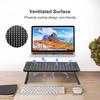 Suptek Desktop Monitor Laptop Display Stand with Computer Monitor Keyboard Perforated Desktop Posture Stationery No Tools Load Capacity MST004 Stand,