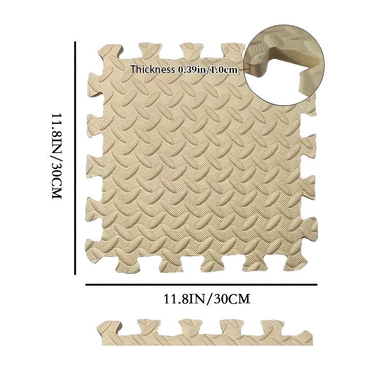 10Pcs Foam Puzzle Floor Play Mat Rug EVA Foam Interlocking Tiles For Gym Foam Puzzle Floor Mat Foam Floor Playroom 30*30*1CM