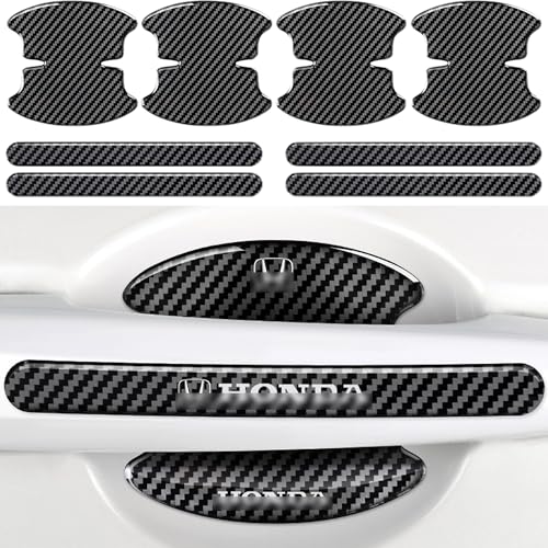 

DEVENTORZ Honda Дверная ручка протектор, набор из 8, Защитная пленка для дверных ручек из углеродного волокна, Автомобильная наклейка, Защита от царапин, Маскировка царапин,