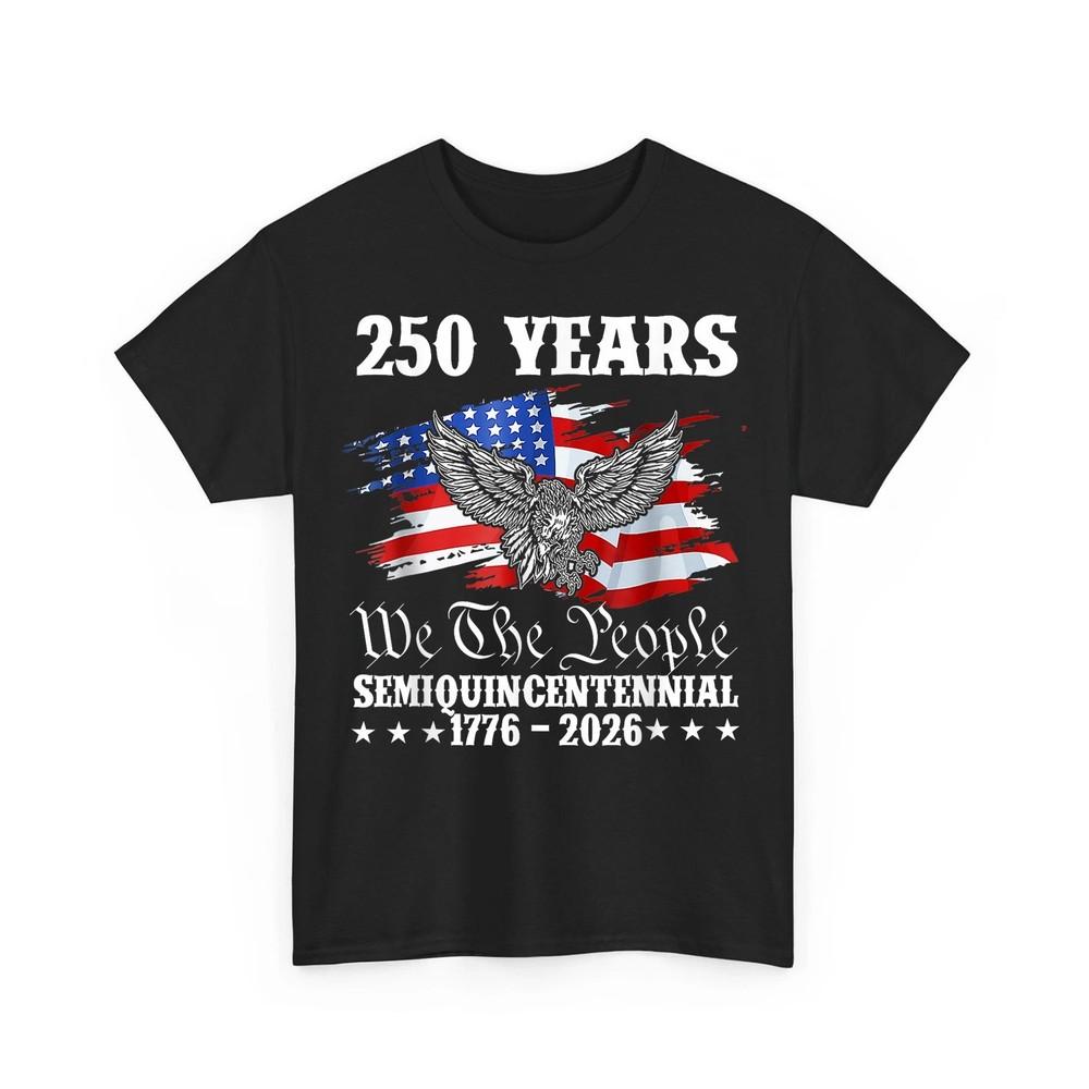 250 Years Of Independence America 250th Years Anniversary Birthday American Flag Unisex T-Shirt S