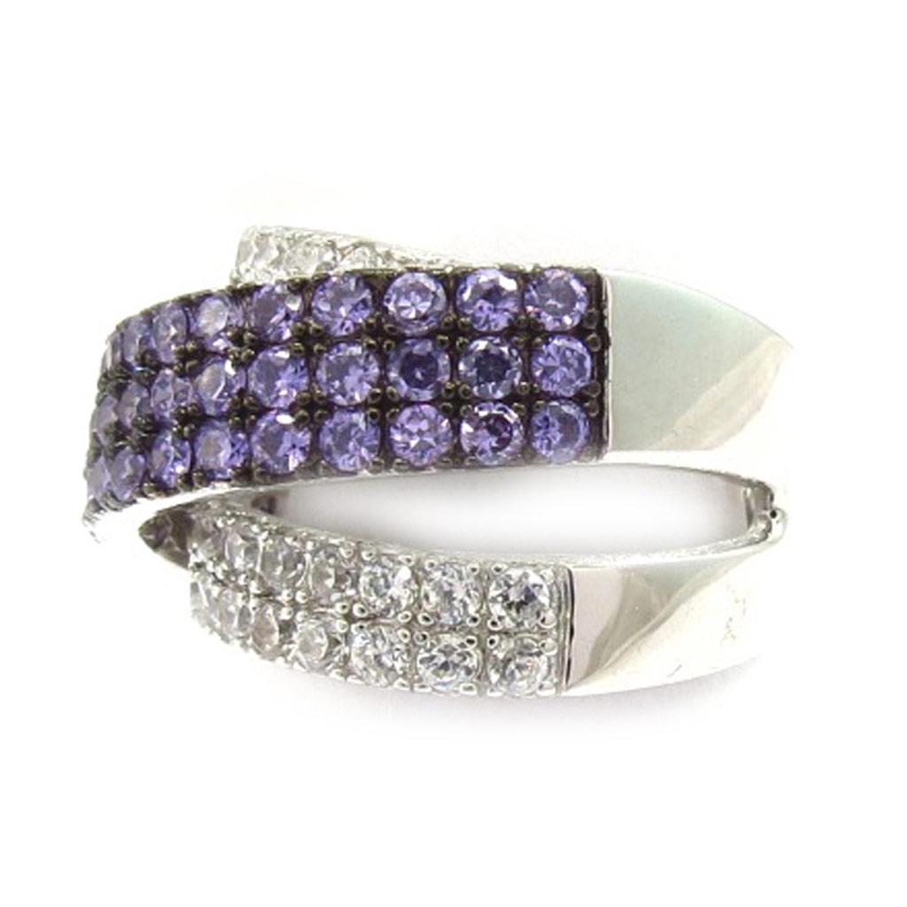 Amethyst White 'Sissi' Silver Ring
