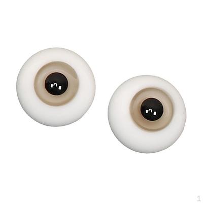10mm Sicherheitsaugen halbrunde Augäpfel für Nacht Lolita BJD DOD Dollfie DIY Herstellung - Graue Iris