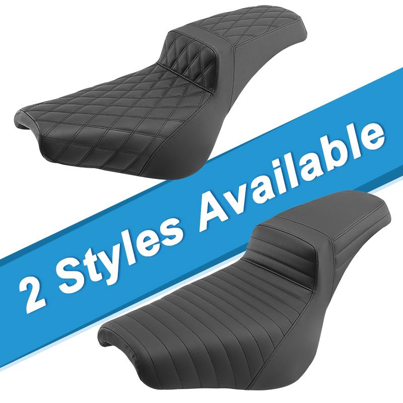 Two-Up Driver Passenger Seat For Harley Softail Standard Deluxe Street Bob 2018-2025 Motorcycle PU Leather Seat Cushions