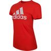 Adidas Adi Training Pullover Round Neck Short Sleeve T-Shirt Women T-Shirts Red EC4708