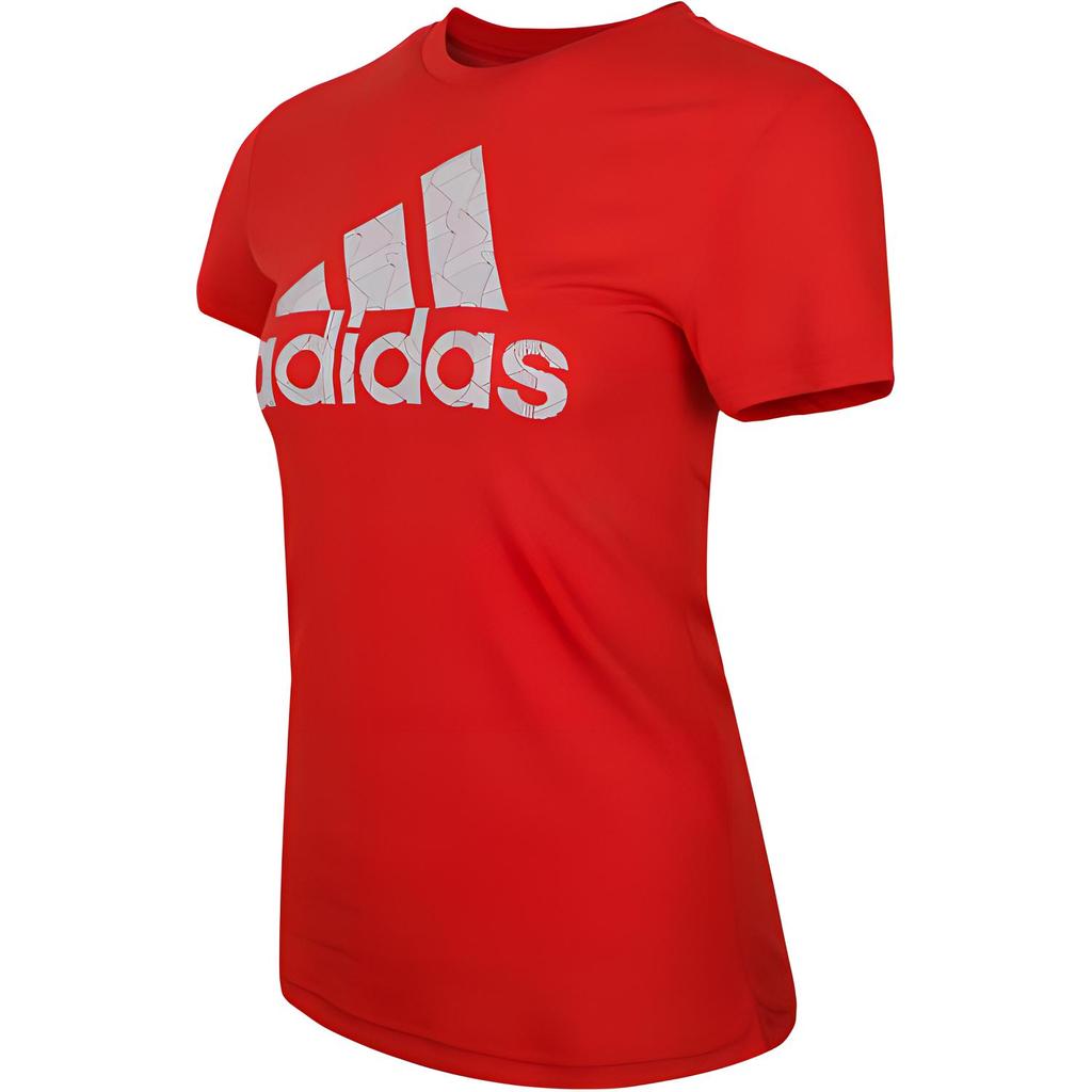 Adidas Adi Training Pullover Round Neck Short Sleeve T-Shirt Women T-Shirts Red EC4708
