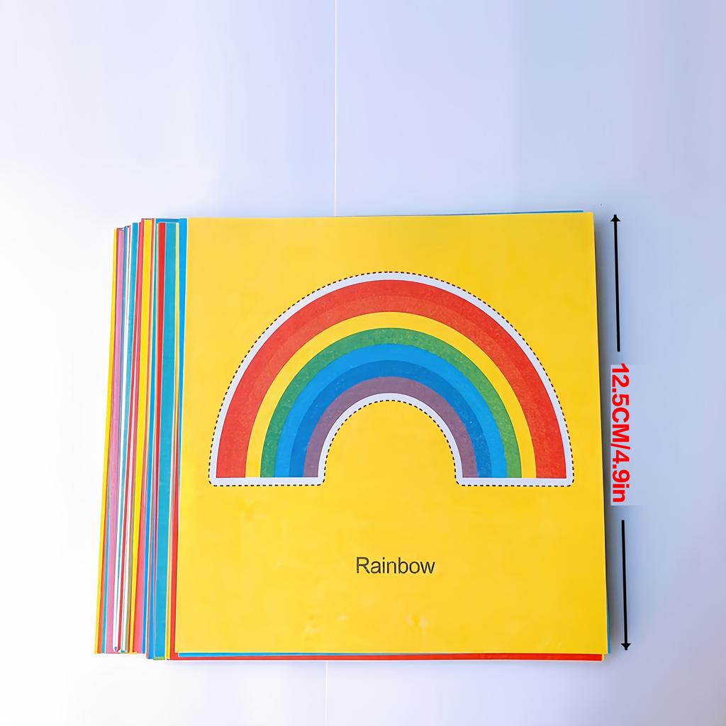 Non-Toxic 96Pcs Colorful Paper-Cutting Art Craft Kit Safe Scissors Creativity Gift