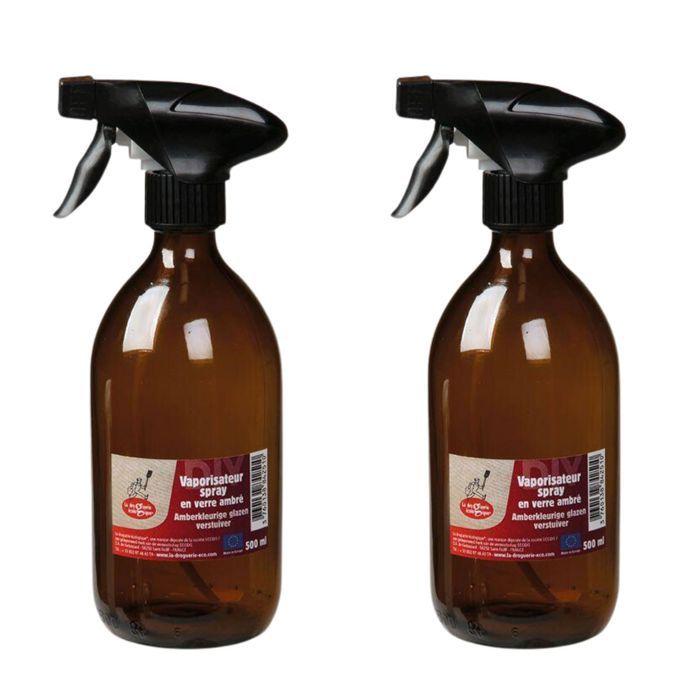 Sprühflasche - LA DROGUERIE ECOLOGIQUE - 500 ml - Braunglas - ON/OFF-Sprühkopf - Recycelbar