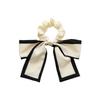 Fashionable Large Bow Ribbon Hair Rope Women French Scrunchies for Daily Ponytail