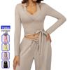 High-End Personalized Long-Sleeve Bandage Yoga Suit - Fitness Wear
