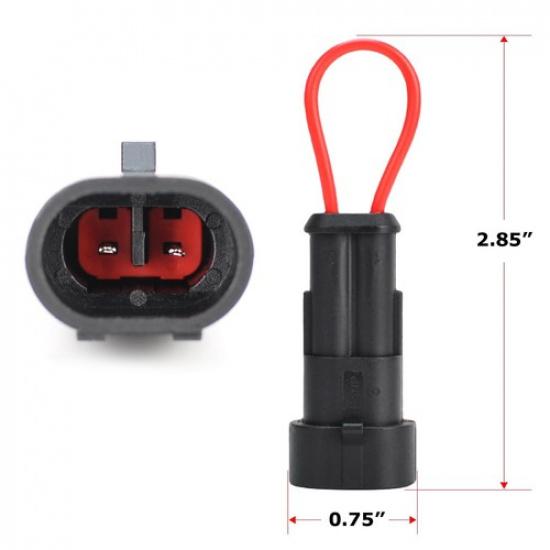 2pc Buckle Restraint Override Bypass Adapters For Kioti/Bobcat Tractor Seats