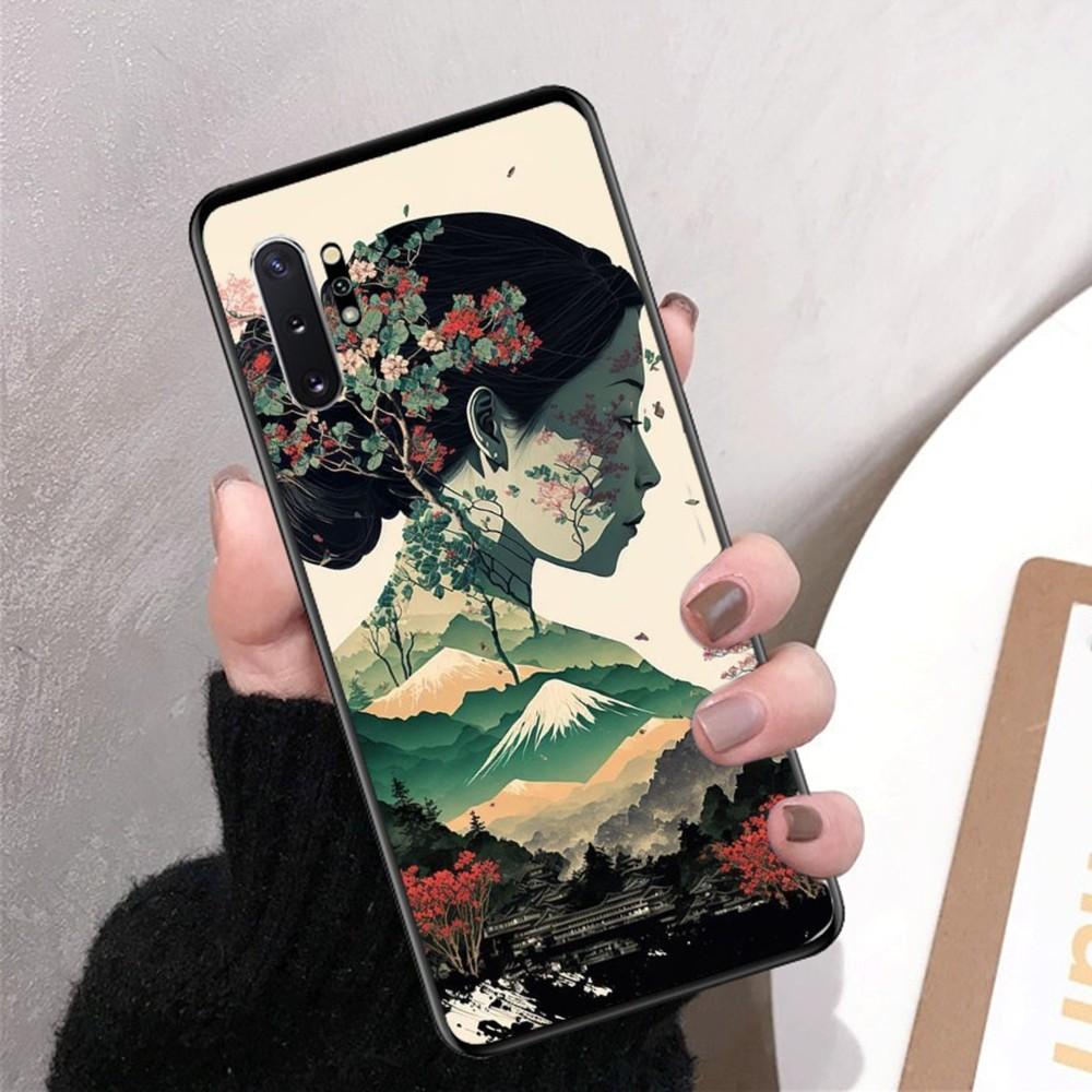 Japanese Style Art Phone Case For Samsung Note 8 9 10 20 Pro Plus Lite M 10 11 20 30 21 31 51 A 21 22 42 02 03