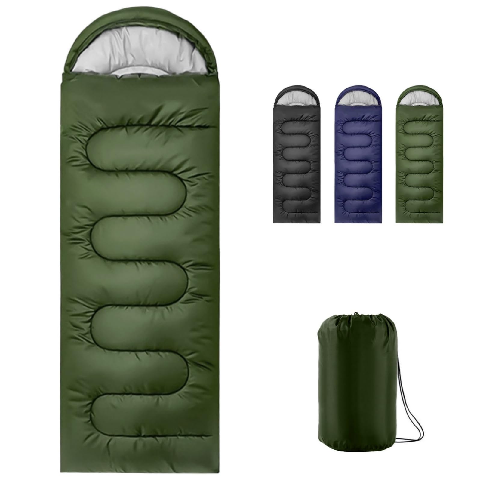 

TRAVELBAIC Sleeping Comfortable Temperature Range Perfect for Outdoor Car Emergency Fully Includes Storage Bag, Winter/Summer, Envelope-Style,