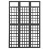 Vidaxl 3-Panel Room Divider/Trellis, Fir Wood, 121X180 Cm