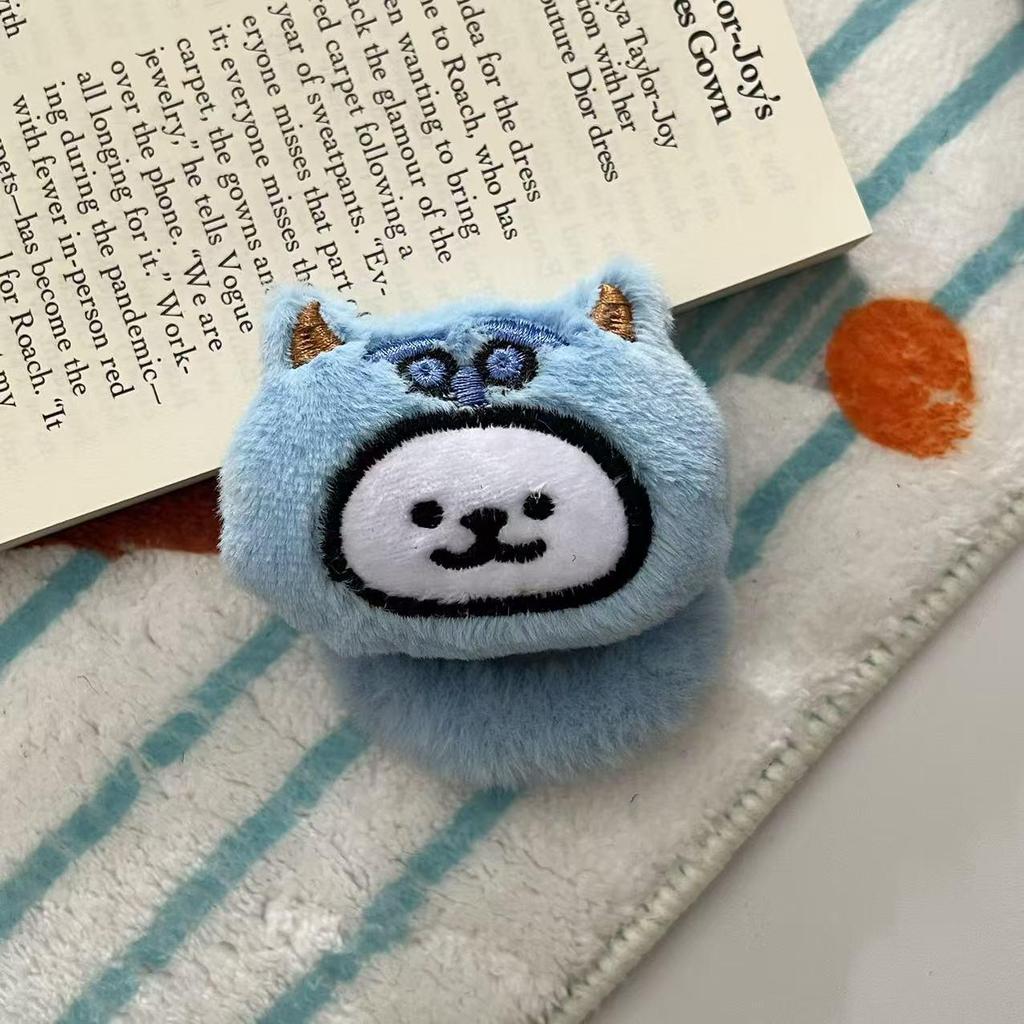 Entzückender Plüschbär und Welpen-Haarring – perfekt für hohe Pferdeschwänze im Herbst und Winter