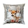 Vintage Christmas Decoration Pillowcase Bedroom Sofa Cushion Cover 100% Polyester Living Room Cushion Pillowcase Home Decor