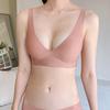 Push Up Bra Backless Women Jelly Bras Low Cut Sexy Plunge Brassiere Open Back Wedding Underwear Invisible Seamless Deep V Lingerie