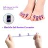 2pcs Toe Valgus Special Fixer Toe Overlap Corrector Toe Separator Foot Bone Four-hole Toe Divider Pedicure Tools Professional