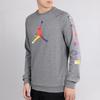 Jordan Sweatshirts Men's Carbon Gray Crew Neck Moderate Regular DA6729-091