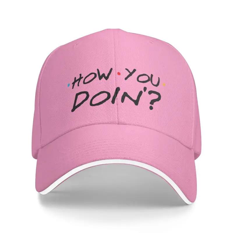 Fashion How You Doin Friends Quote Baseball Cap for Men Women Breathable TV Show Friendship Dad Hat Performance