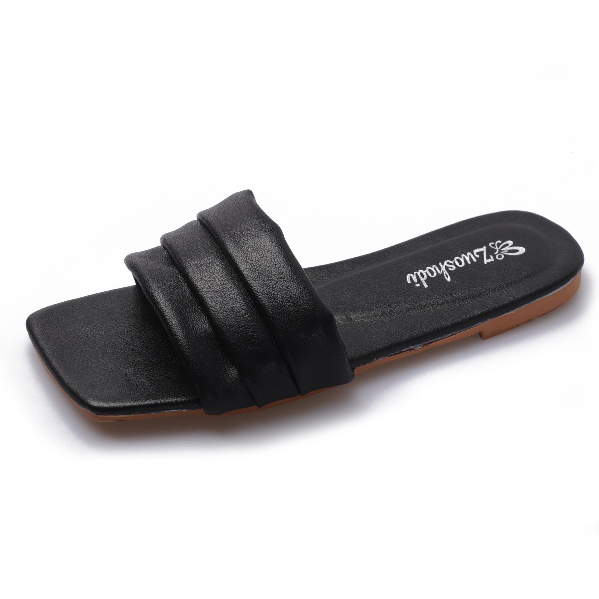

Slippers women s outer wear 2021 summer new Korean version ulzzang platform fashion Internet celebrity pregnant women ins beach women s shoes 40 чорний