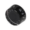 Bstinay Set Speed Control Knobs Knobs Plastic 4-Piece Volume/Tone Black/White