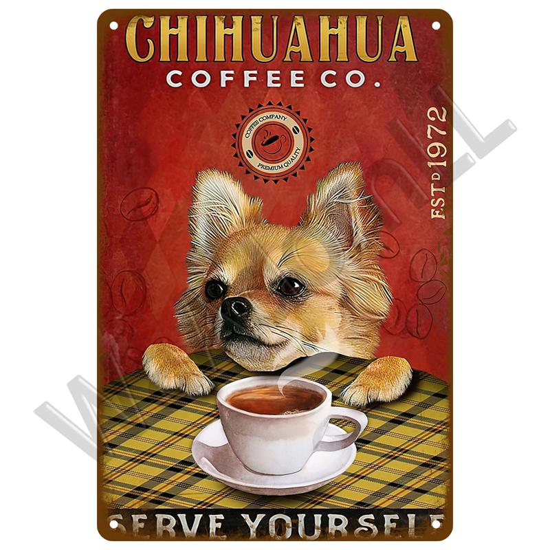 Vintage Tin Sign Plaque Metal Plate Wall Art Posters Metal Sign Retro Decor Coffee For Kitchen Bar Cafe Room Retro Iron Painting