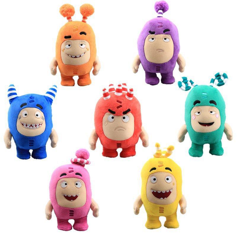 Adorable Oddbods 23cm Plush Soft Cuddly Toy Newt Bubbles Pogo Zee Jeff Fuse Slick Doll